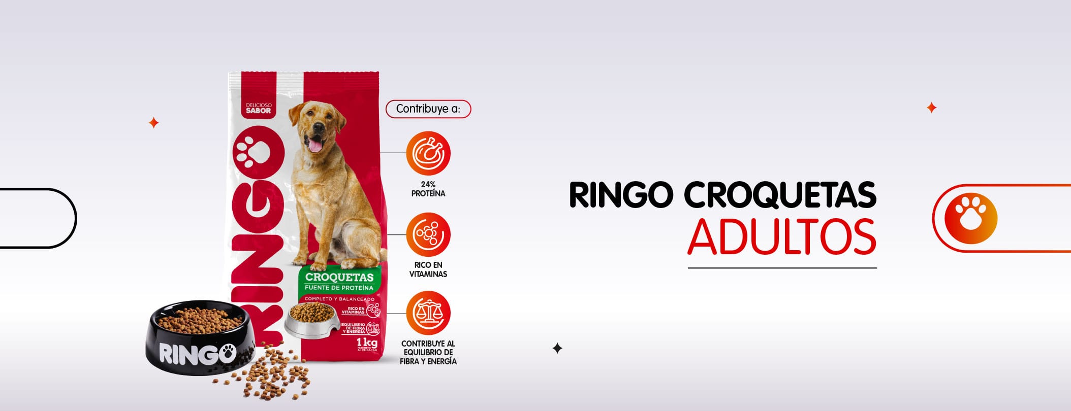 Ringo croquetas adultos