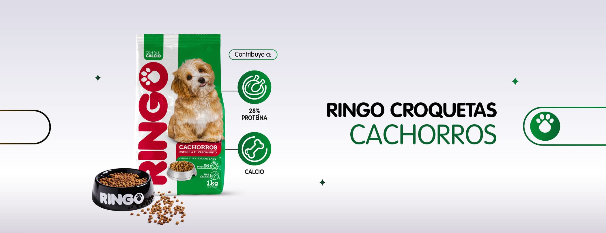 Ringo croquetas cachorros
